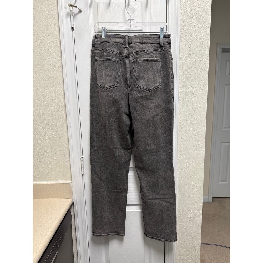 Universal Standard Donna Highrise Curve Straight Leg Jean Stonewash Black 8 Long - Picture 3 of 5